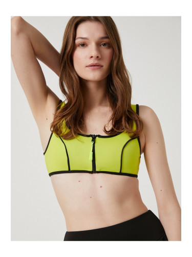 Koton Şahika Ercümen X - Горнище за бикини с цип и детайли за тръбопроводи