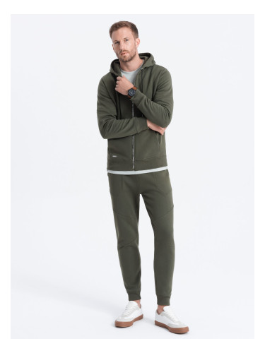 Ombre Men's sweatshirt set unbuttoned sweatshirt + pants