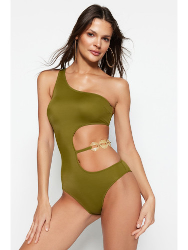 Trendyol каки едно рамо аксесоар нормален крак бански