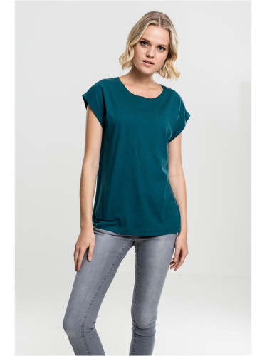Women's T-shirt with extended shoulder