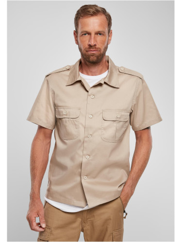 Beige American Short Sleeve Shirt
