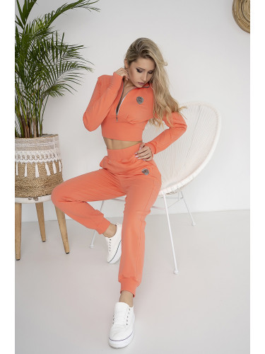 tracksuit with a crop top sweatshirt
