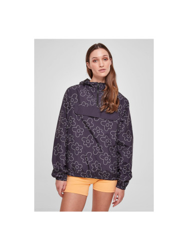 Women's AOP Pullover blackflower jacket