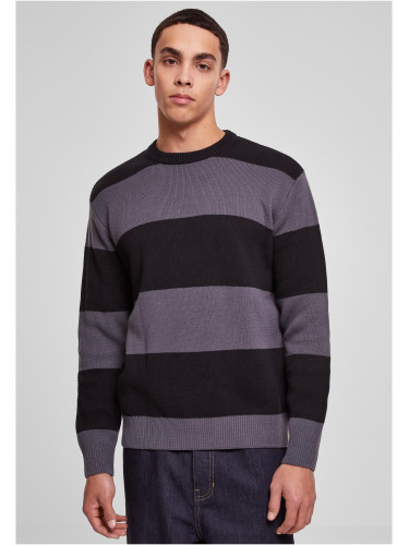 Men's Striped Sweater Black/Dark Shade