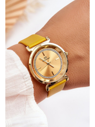 Women's leather watch Giorgio&Dario Classic Yellow