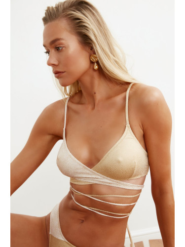 Дамско горнище на бански Trendyol Color block