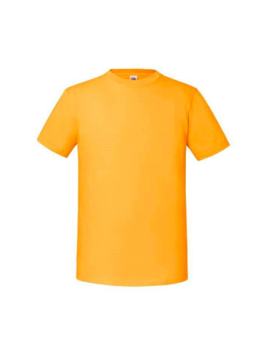 Iconic 195 Ringspun Premium Fruit of the Loom Men's Yellow T-shirt