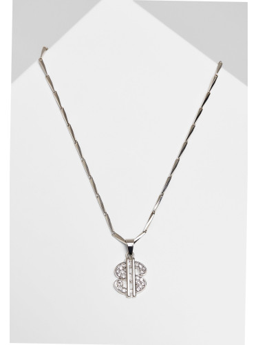 Small Dollar Necklace - Silver Color