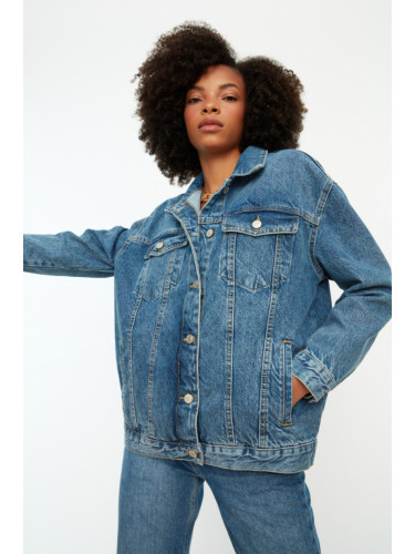 Дамско дънково  яке Trendyol Denim