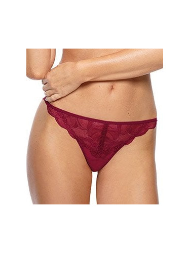 Women's lace sensual thongs Charlize - burgundy