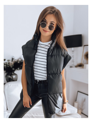 Kamizelka damska pikowana NIMIA czarna Dstreet