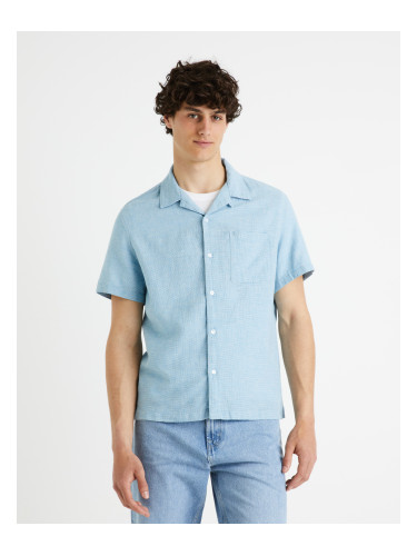 Celio Linen Shirt Fatext - Men
