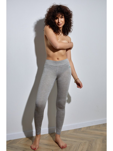 Light grey sports leggings with print