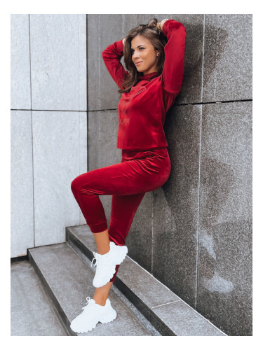 Bordowy damski komplet welurowy Vogue Velour Dstreet