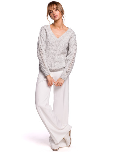 Made Of Emotion Woman's Pullover M510 Grey