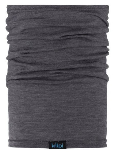 Dark grey neck gaiter made of merino wool Kilpi Marlin-U