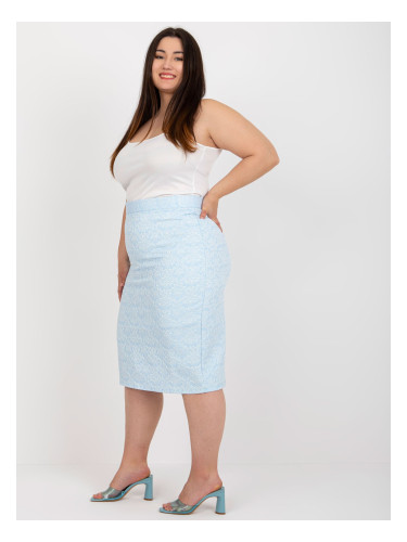 Light blue formal skirt in larger size