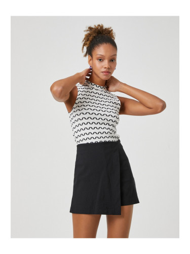 Koton Ribbed Stand-Up Athlete, Sleeveless