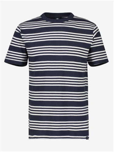 White-blue men's striped T-shirt LERROS