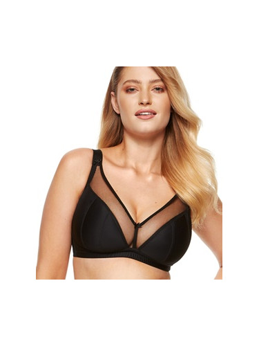 Черен сутиен с прозрачни детайли