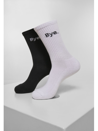 HI - Bye Socks Short 2-Pack Black/White
