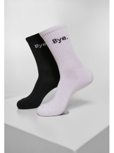 HI - Bye Socks Short Pack 2-Pack Black/White