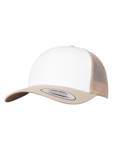 Retro Trucker Colorful front khaki/white/khaki