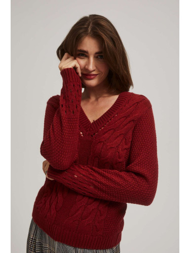 Marisse Sweater With Openwork Sleeves