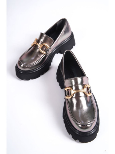 Capone Outfitters Round Toe Women's Loafers with Accessories