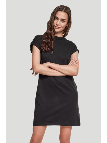 Women's Turtle Extended Shoulder Dress - Black