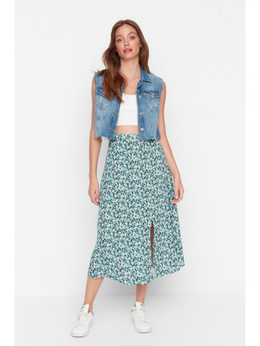 Дамска пола Trendyol Floral Patterned