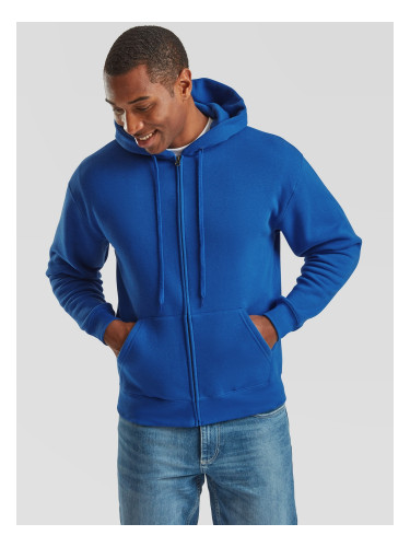 Blue Men's Hoodie Premium Fruit of the Loom