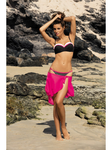 Dolores Nero-Popstar M-307 black-white-pink swimsuit (174) As in the picture