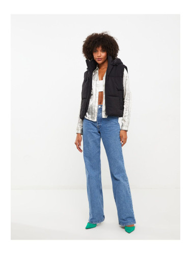 LC Waikiki Lw - Women's Hooded Plain Puffer Vest