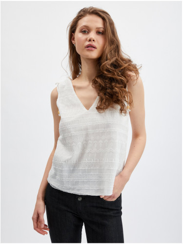 Orsay White Women's Lace Top - Women's