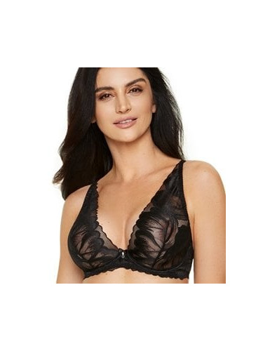 Gorteks Moon lace soft bra black