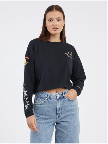 Black women's sweatshirt Converse Floral
