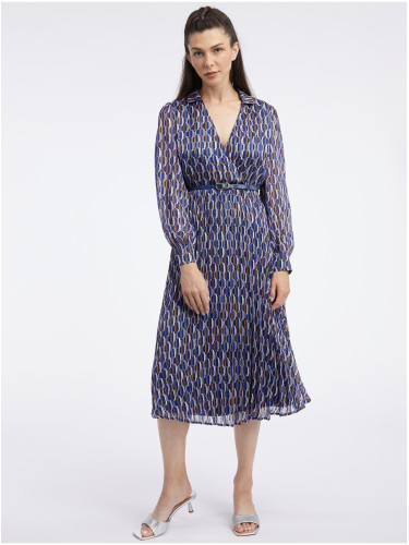 Orsay Navy Blue Women's Patterned Dress - Women's