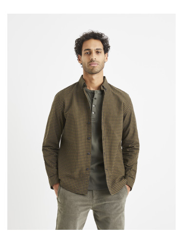 Celio Plaid Shirt 100% Cotton - Mens