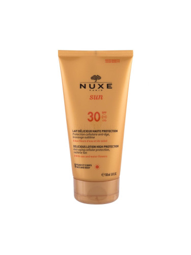 NUXE Sun Delicious Lotion SPF30 Слънцезащитна козметика за тяло 150 ml