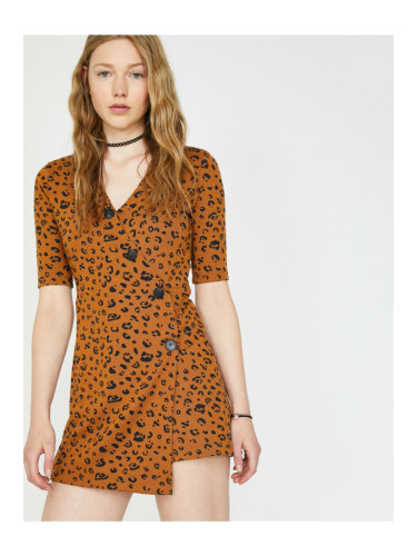 Koton Women's Leopard Print Jumpsuit