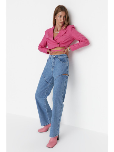 Дамски дънки. Trendyol High Waist