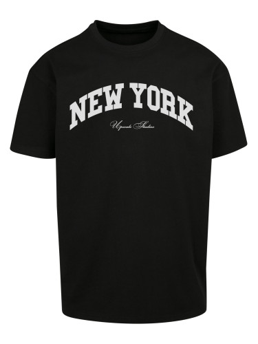 Oversize New York College T-Shirt Black