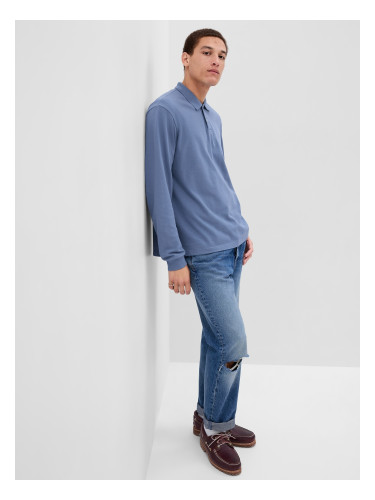 GAP Polo T-Shirt Pique Long Sleeve - Men