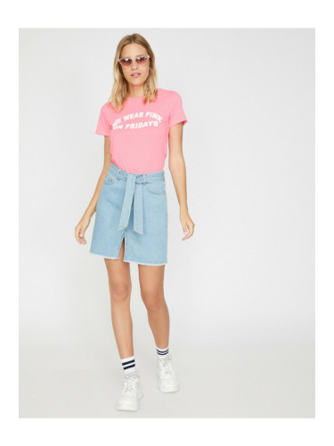 Дамска дънкова мини пола Koton