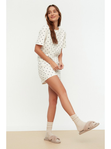 Дамска пижама Trendyol Polka dot printed