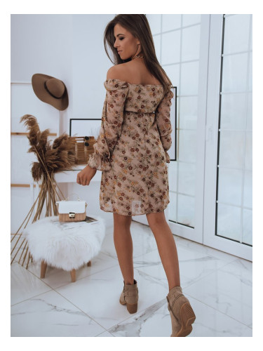 Испанска рокля BETA бежова Dstreet