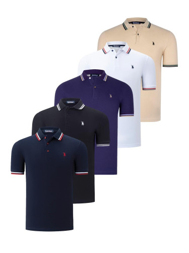 Men's polo shirt dewberry