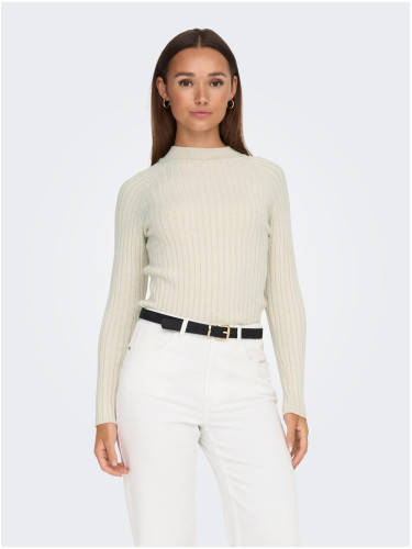 Cream women's ribbed sweater JDY Magda - Ladies