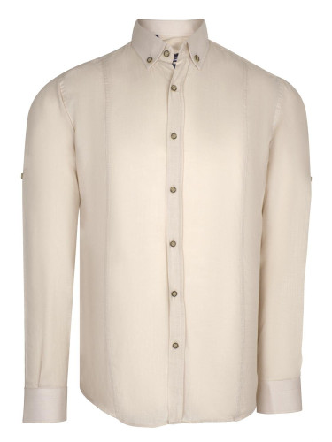 G721 DEWBERRY MENS SHIRT-PLAIN BEIGE